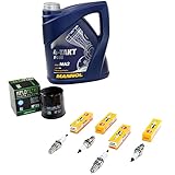 Wartungspaket Öl 4L + Ölfilter + Zündkerzen für Hon da CBR 1000 CBR1000 SC21 SC24 Bj 1987-2000