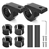 WOWLED Universal Work Light Bar Mounting Bracket Set, Light Bar Mount Kit 19-32mm Work Light Tube Clamps Bracket, Roof Rack Clamps Car Light Bracket für Off-Road Fahrzeuge Auto LKW Boot Schwarz 1 Paar