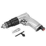 Luftbohrer, 3/8 Zoll, 1700 U/min, Hochgeschwindigkeits-Druckluftbohrer, reversibel, Rotations-Luftbohrer, Werkzeug zum Bohren von Wänden, Böden, Eisenplatten, etc.