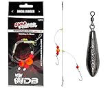 Wild Devil Baits Surf Leader mit Blei Brandungsvorfach Plattfisch Meeresvorfach Salt Rig Brandungssystem Meeresangeln Verschiedene Varianten (Bottomless Leader, 100g)
