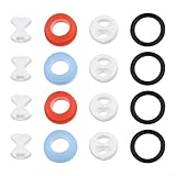 30,5 cm Keramik-Ventileinsatz-Set für tropfende Wasserhähne, mit Silikon-Unterlegscheiben und O-Ringen (2 Set)