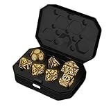 LED-Würfel-Set, wiederaufladbar, kabellos, beleuchtet, DND-Würfel-Set mit Ladebox, cooles 7-teiliges DND-Würfel-Set, polyedrische Rollenspiel-Würfel für DND-Geschenke