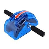 Ab Roller Wheel, 40x14x16cm/15,75x5,51x6,3 Zoll Bauch Vier Rollen Rad Bauchmuskeltrainer Fitnessstudio AB Roller Wheel Home Bauchroller Mit Rutschfester Für Männer Frauen Training Kerntrainings