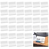 40Pcs Acryl Etikettenhalter,6 * 4 cm Visitenkarten-Display,Acryl Preisschilder Aufsteller Tischnameschild Tischaufsteller Mini Schild Display Acryl Namenskarten Halter