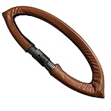 Kinderwagen-Griffabdeckung aus PU-Leder, kompatibel mit Stokke Xplory V4 / V5 Kinderwagen, abnehmbare Kinderwagengriffhülse mit Reißverschluss-Öffnung, staubdicht, wasserabweisend (Braun)