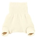 Disana WOLLWINDELHOSE, 100% Bio-Merinowolle GOTS, IVN Best | Newborn Neugeborene Baby Kleinkind, Kind Unisex | Baby Erstausstattung | Made in Germany | Natur Gr. 62-68