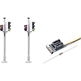 Viessmann 5095 "H0 Verkehrsampel mit Fußgängerampel und LEDs Fahrzeug, 2 Stück