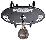 Bad Company Speedball Plattform mit Rindsleder Retro Boxbirne medium zur Wandmontage I BCA-130