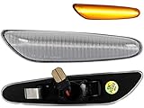 Do!LED LED Seitenblinker Klarglas mit E-Prüfzeichen kompatibel mit E36 E46 E60 E61 E81 E82 E87 E88 E90 E91 E92 E93 (Artikelbeschreibung beachten)
