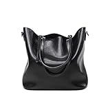 YAAGLE Neu Elegant große Handtasche Europäische Stil Leder Schultertasche Weich Damentasche