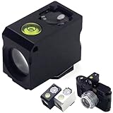 Universeller Taillenwaagen-Sucher, externer optischer Taillen-Level-Finder für Blitz-/Kaltschuh-Kameras, Luftfahrt-Aluminium-Mini-Sucher für Aufnahmen mit niedrigem Winkel, integrierte Wasserwaage für