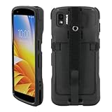 Mobilis Schutzhülle für Zebra TC22 TC27, Robuste Hülle für Touchscreen-Computer Zebra TC22 & TC27 mit Griffband und Stifthalter, Schwarz