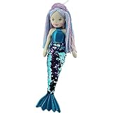 Sweety Toys 11902 Stoffpuppe Meerjungfrau Plüschtier Prinzessin 45 cm türkis