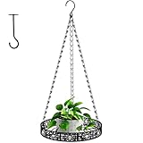 Bomclap Pflanzenaufhänger aus Metall, Hängende Pflanzgefäße mit Deckenhaken & Hängekette, Hängekorb für Innen und Außen