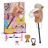 BABY born Hobby Horsing Set - Puppenset mit Steckenpferd & Zubehör - Hochwertiges Puppenzubehör - Für Puppen der Größe 36 cm & 43 cm