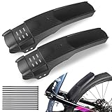 MEGHNA Fahrrad Schutzblech Set Vorne und Hinten Bike Fender Universal Schutzbleche Fuer MTB Rennrad Quick-Release Geeignet für Fahrräder von 20-26 Zoll