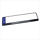 Rammstein Auto-Kennzeichenverstärker Reise Reise schwarz Silber, Offizielles Band Merchandise KFZ Nummernschild Halterung