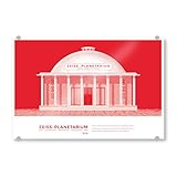 artboxONE Acrylglasbild 120x80 cm Städte Kunter - Zeiss Planetarium JENA - Bild Architektur Astronomie Deutschland