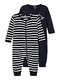 NAME IT Child Schlafanzug 2er-Pack Reißverschluss 86Dark Sapphire