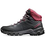 Mammut Nova IV Mid GTX Women | Wanderschuhe für Damen, Wasserdichte Trekkingschuhe, Outdoor Schuhe, Gore-Tex Bergschuhe, Sportschuhe für Hiking | Black-Blood Red, 6.5