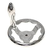 KATSU Handrad aus Grauguss 5" mit drehbarem Griff, CNC Drehbank Handrad für Fräsmaschine Schweißen Reitstock Ersatzteile und Holzbearbeitungsmaschine Bedienteile