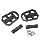 CNC Billet Breite Fußrasten Pedalauflage Fußrasten Für BMW F650 / F700 / F800 GS / F800GS F800 F700GS F650GS F 800 700 650 GS (Color : Black a)