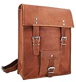 Gusti Rucksack Leder - Joe Damen und Herren Rucksack Lederrucksack Vintage Braun Leder