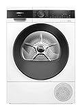 Siemens WQ35G2D00 iQ500 Wärmepumpen-Trockner, 8 kg, selbstreinigender Kondensator - Reinigt sich automatisch, autoDry-Technologie - schonendes, präzises Trocknen, speedPack Sparen Sie Zeit Weiß