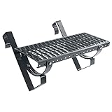 Laufrost Set 80 cm anthrazit | Dachtritt, Kaminpodest, Trittrost, Steigtritt, Laufgitter