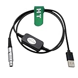 HangTon 12 V Stromkabel für Top-con GR5 GR3 GR-5 GR-3 HiPer Legacy GPS-Empfänger, 5-polig auf USB, 90 cm