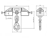 Lasthaken für Gabelstapler 5 Tonnen – Stapler-Anbauhaken für Gabelzinken, inkl. Wirbellasthaken und Omega Schäkel | Industrielösung für Schwerlasttransport