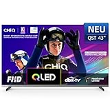 CHIQ L43QST 43 Zoll Smart TV, Full HD, Smart Fernseher QLED Google TV- 90% DCI-P3, HDR10, Dolby Audio, Rahmenloses Metall-Design