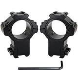 YONCONO 2 Stück Gewehrmontage Hochprofil Zielfernrohrringe 25,4 mm / 30 mm Zielfernrohr Montage Adapter 11 mm Schwalbenschwanz Schiene