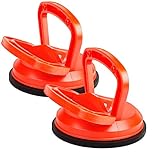 EXLECO 2X 118mm Glas Saugheber Saugnapf Tragkraft 40kg Glassauger Saugheber Glasheber Saugnapfhalter Saugnapf Vakuumheber Orange