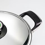 OPPAHA Topfgriffe 100% AMC kompatibel mit Gewinde aus Messing und Bakelit Verbrühungsschutz Set 2 Griffe für Töpfe Modell 28 Star - inklusive 4 Edelstahlschrauben