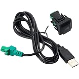 Easyhomie Auto USB Audio Kabel Adapter, CD-Player Radio Kabel, USB Einbaubuchse, Ersatz für VW Volkswagen (130cm)