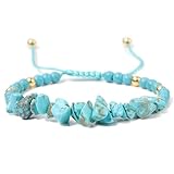 HYZSHL Türkis Armband, Türkis Schmuck, Elegantes Schmuckstück, Herren Damen Armband Mit Karte, Perfekt Als Partnerarmband Oder Geschenk