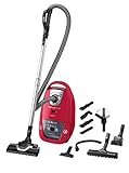 Rowenta RO7793 Bodenstaubsauger Silence Force Allergy+ Home & Car | 450 Watt | 4,5 L Staubbeutelkapazität | Energieeffizienter EffiTech-Motor | 8,4 m Netzkabel | Rot/Schwarz
