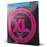 D'Addario EXL170-6 6-String Nickelumwickelte Bassgitarrensaiten, Light, 32-130, Long Scale