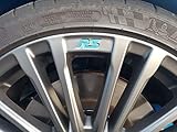 Jackplott Focus RS MK3 Gel-Embleme Inlays Felgen Logos (Blau)