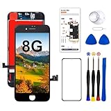 Dinow für iPhone 8/SE 2020 Display Ersatz (Schwarz) 4,7 Zoll Touch Screen iPhone 8/SE 2020 Display Digitizer Frame Assembly mit 3D Touch + Tool Kit + Gehärtetes Glas，Model：A1863 / A1905 / A1906