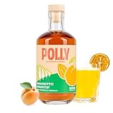 POLLY Alkoholfreier Amaretto Aperitif I Alkoholfreier Likör mit Aprikose & Vanille (500 ml)