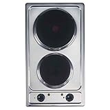 Amica KME 13135 E Massekochfeld / 51cm (H) x 29cm (B) x 51cm (T) / Einbau-Elektro-Mulde autark / 2 Kochplatten / Knebelsteuerung