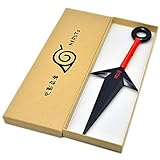 upain Naruto PVC Big Kunai Requisiten Japanischer Ninja Cosplay Zubehör (rot)