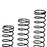 Metallfeder 5 stücke-multiple specifikationen hohe elastische schwärzende frühling mangan stahldruckfeder draht dia 1,2mm außen dia 17mm länge 10-50mm (Größe: 1.2x17x40mm) (Size : 1.2x17x10mm)