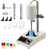 Einstellbarer Hochgeschwindigkeits-Homogenisator, Labor-Dispergier-Emulgator, 8000 bis 22000 U/min mit Digitalanzeige, 5-500ml höhenverstellbar für Medien, Zelldispersion, Kosmetik, Lebensmittel