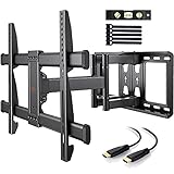 Perlegear TV Wandhalterung Schwenkbar Neigbar für 37 - 84 Zoll Flach & Curved Fernseher, TV Halterung max.VESA 600x400mm bis zu 60kg
