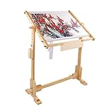 Holzrahmen für Nähen Stickerei Kreuzstich mit Fuß für Bordüren, Nadelarbeiten und Gobelins, 50 cm/80 cm/100 cm., 100x48x80cm