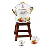Reutter Porzellan 001.634/6 - Glühweintopf, Miniatur, weiß, Novelty, Krug