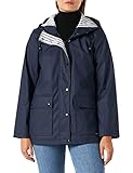 Zabaione Damen Regenjacke Kurzmantel Rainy maritimer Look NX-LB1806039 navy XL